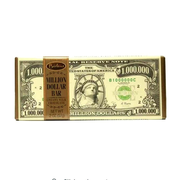 Barre de chocolat un million de dollars US