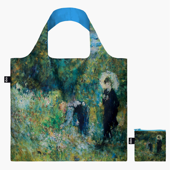 Sac de magasinage réutilisable avec pochette Femme avec parasol Pierre-Auguste Renoir