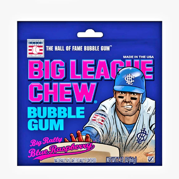 Big League Chew gomme balloune framboise bleue